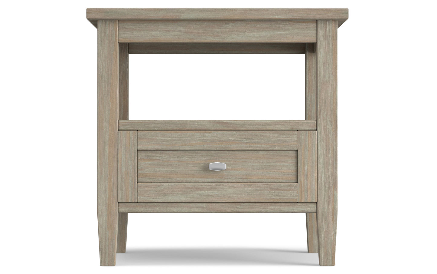 Distressed Grey | Warm Shaker 20 inch End Side Table