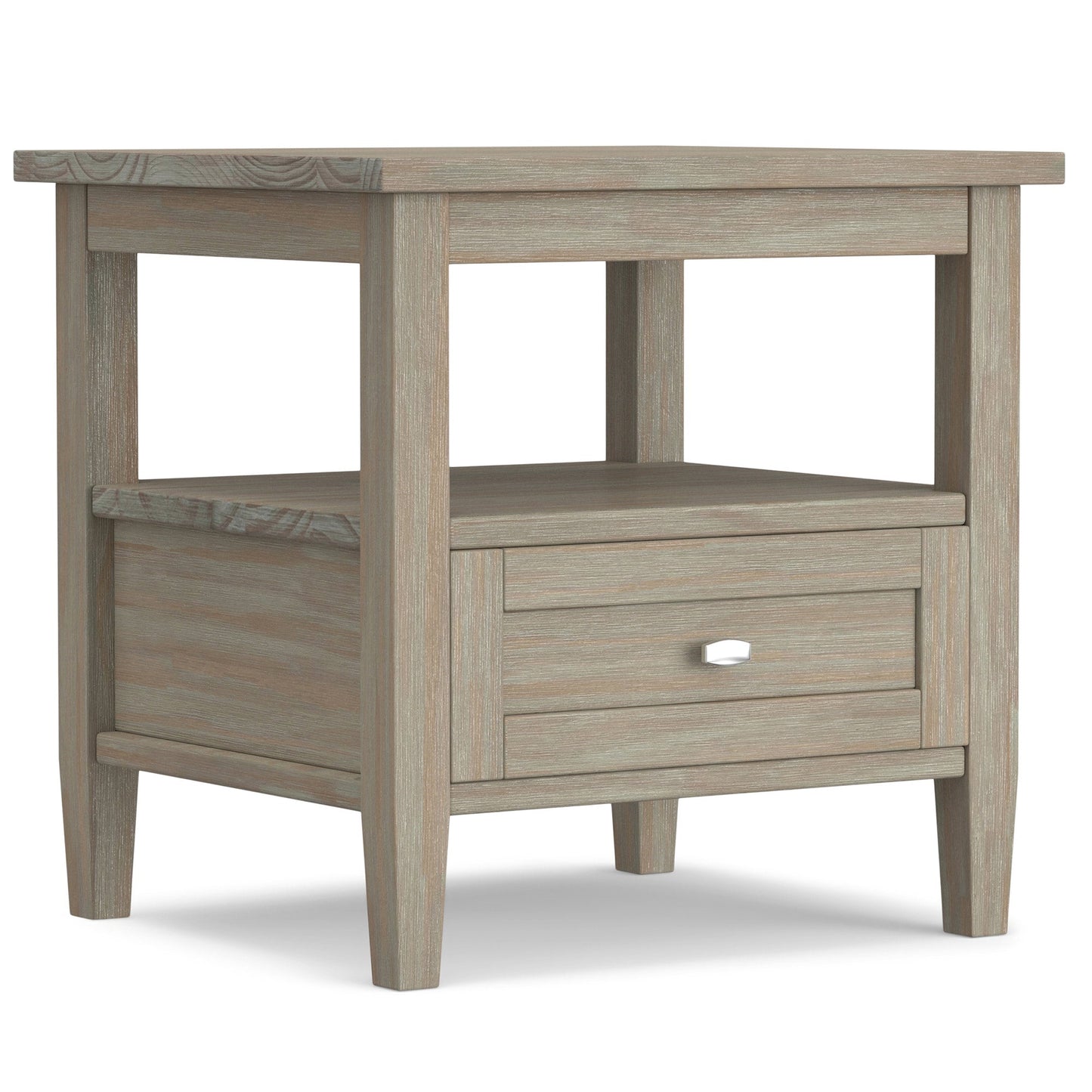 Distressed Grey | Warm Shaker 20 inch End Side Table