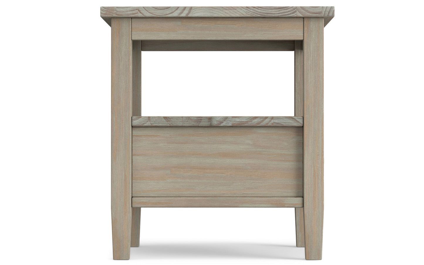 Distressed Grey | Warm Shaker 20 inch End Side Table