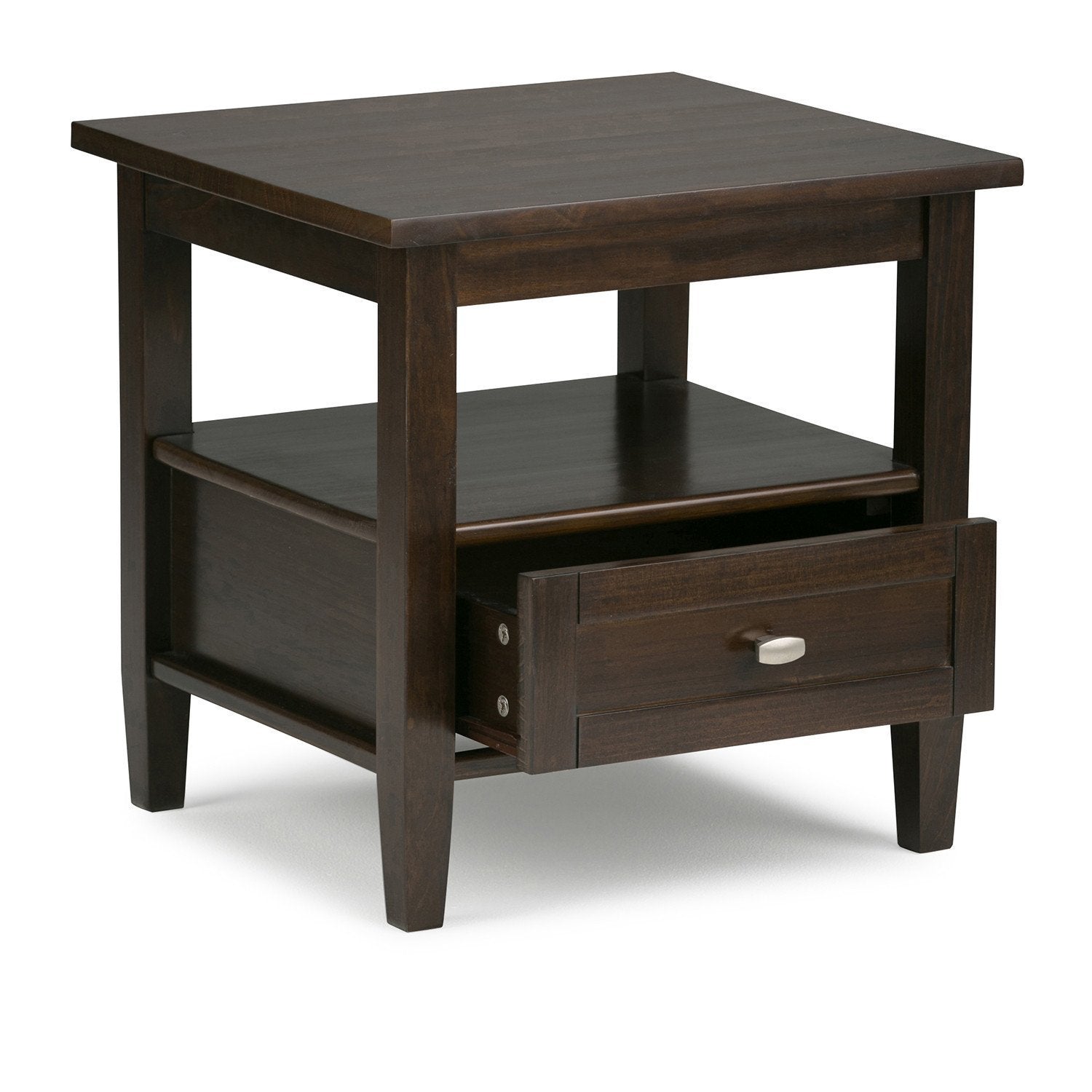 Tobacco Brown | Warm Shaker 20 inch End Side Table