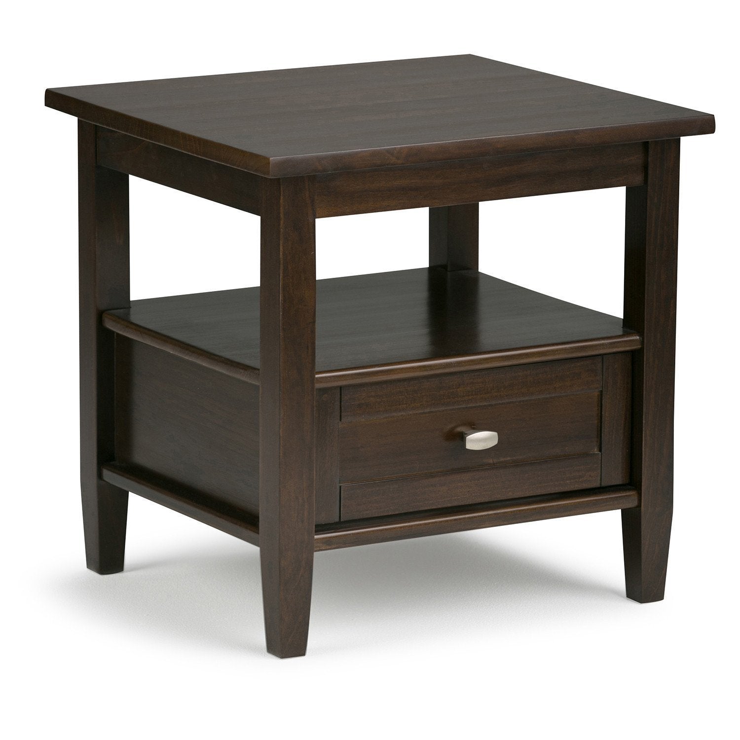 Tobacco Brown | Warm Shaker 20 inch End Side Table