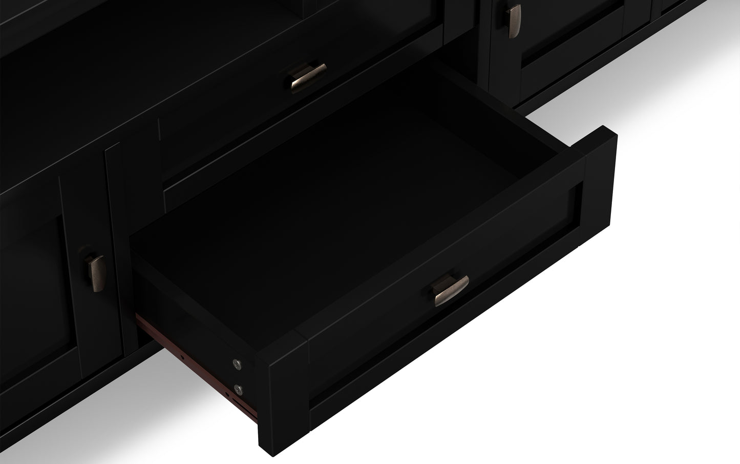 Black | Warm Shaker 72 inch TV Stand