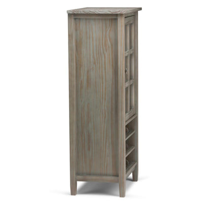 Distressed Grey | Warm Shaker 22.5 x 50 inch High Storage Wine Rack