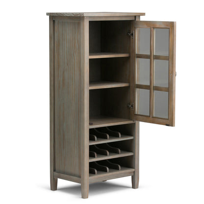 Distressed Grey | Warm Shaker 22.5 x 50 inch High Storage Wine Rack