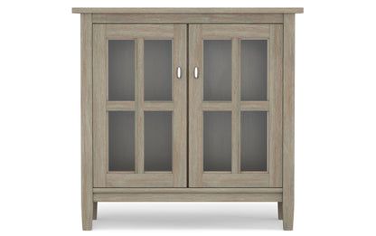 Distressed Grey | Warm Shaker 32 inch Low Storage Cabinet