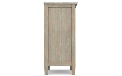 Distressed Grey | Warm Shaker 32 inch Low Storage Cabinet