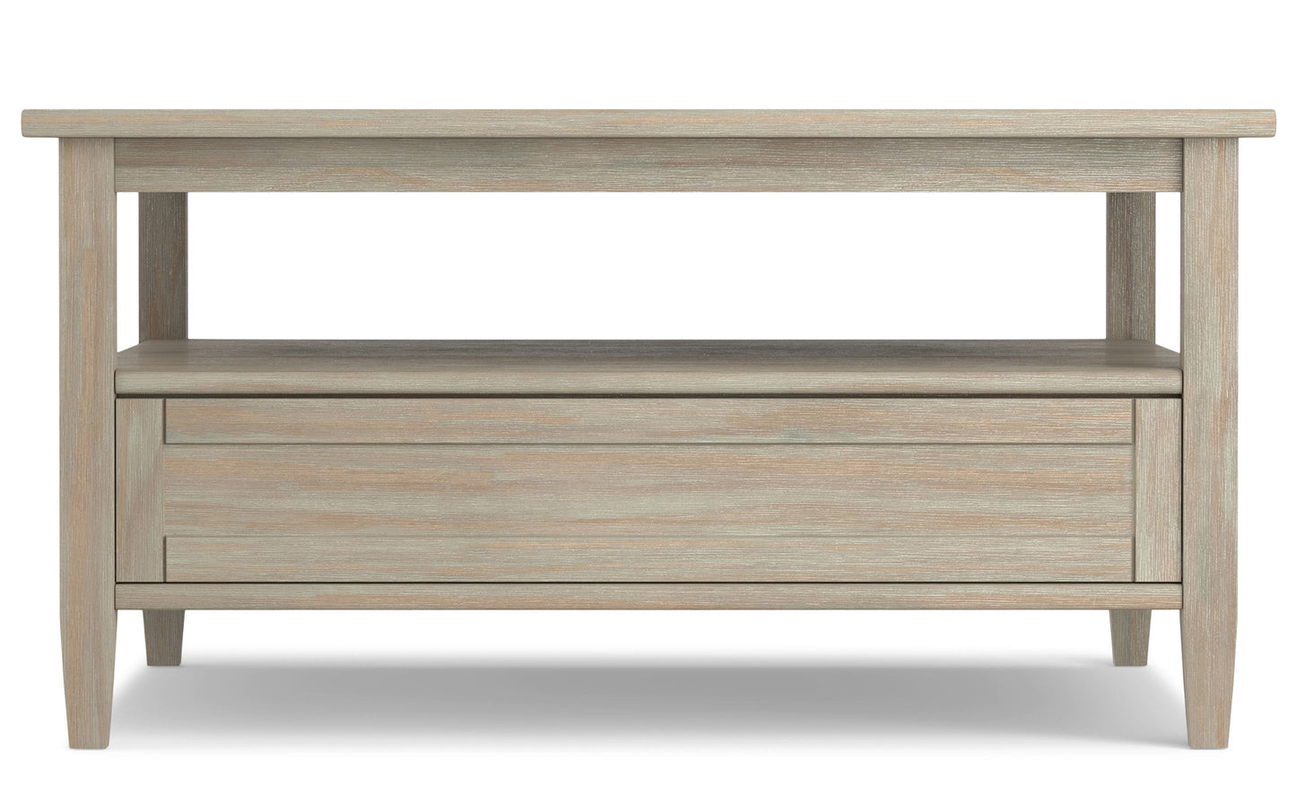 Distressed Grey | Warm Shaker Square Coffee Table