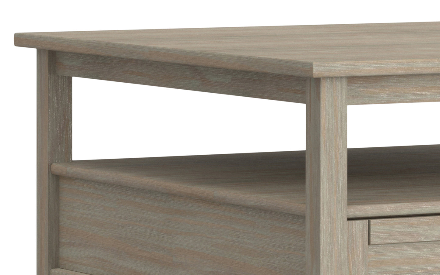 Distressed Grey | Warm Shaker Square Coffee Table