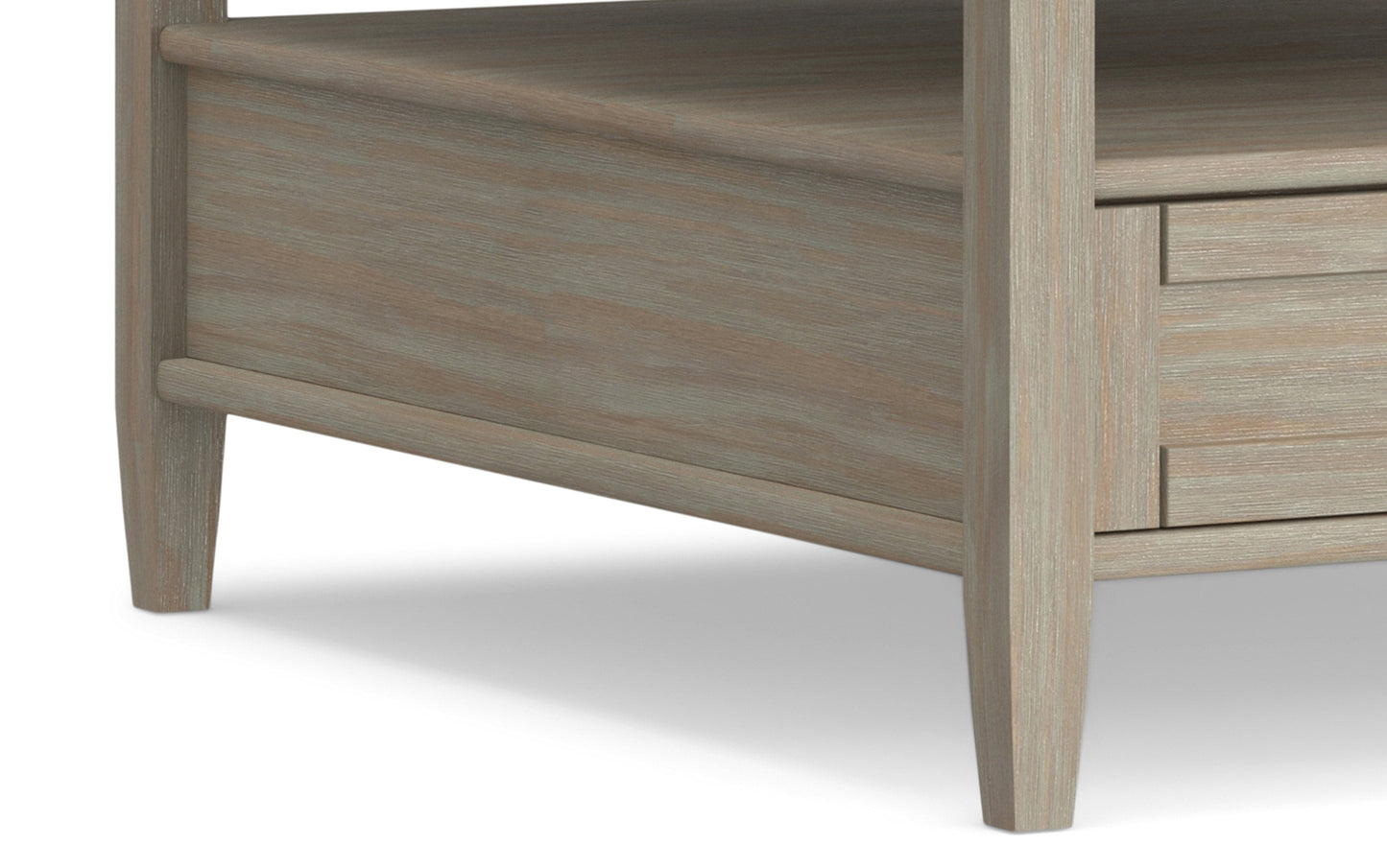 Distressed Grey | Warm Shaker Square Coffee Table