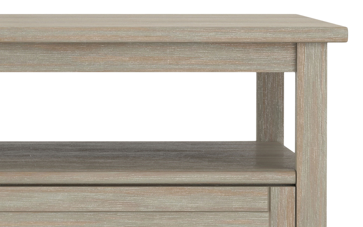 Distressed Grey | Warm Shaker Square Coffee Table