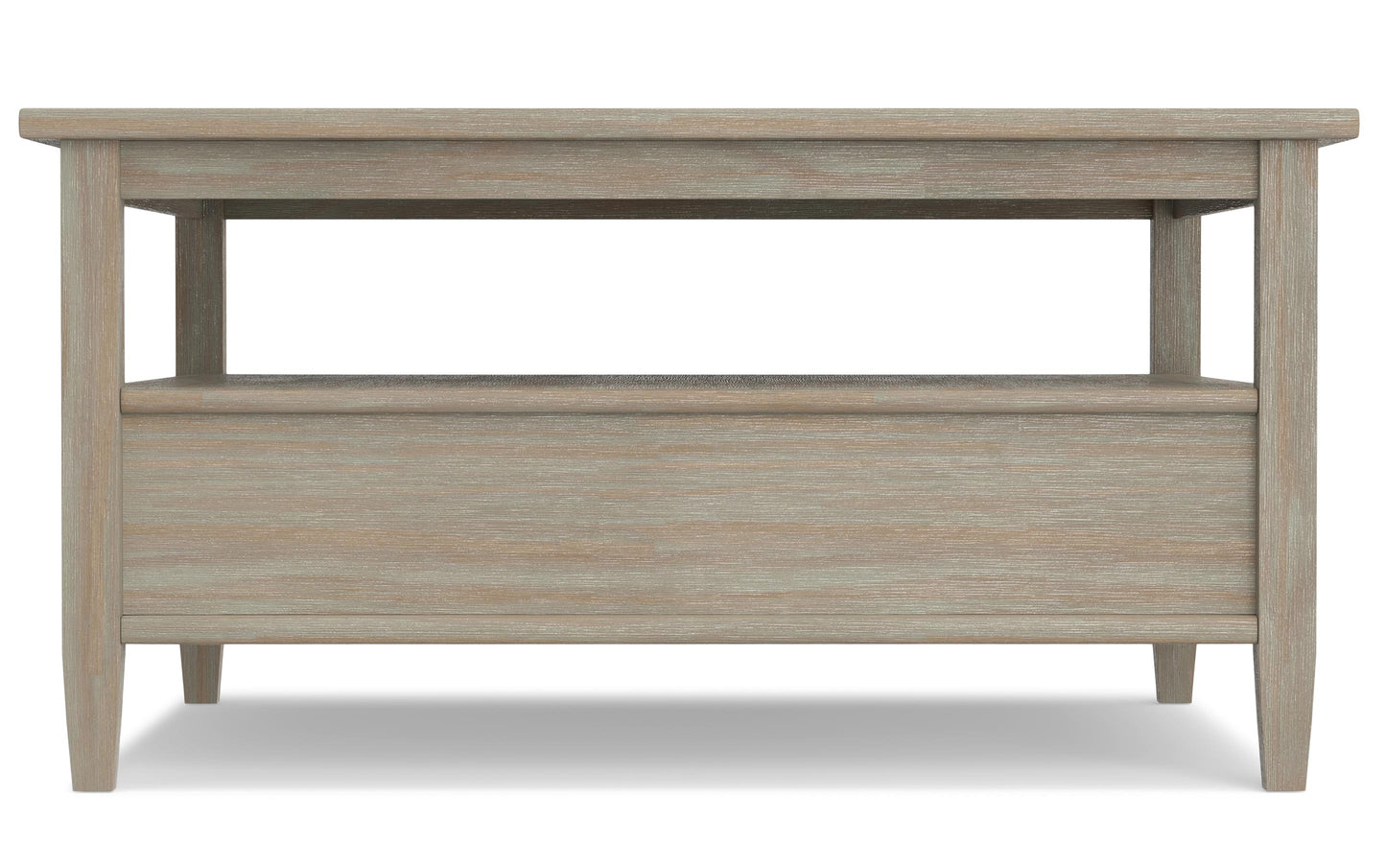 Distressed Grey | Warm Shaker Square Coffee Table