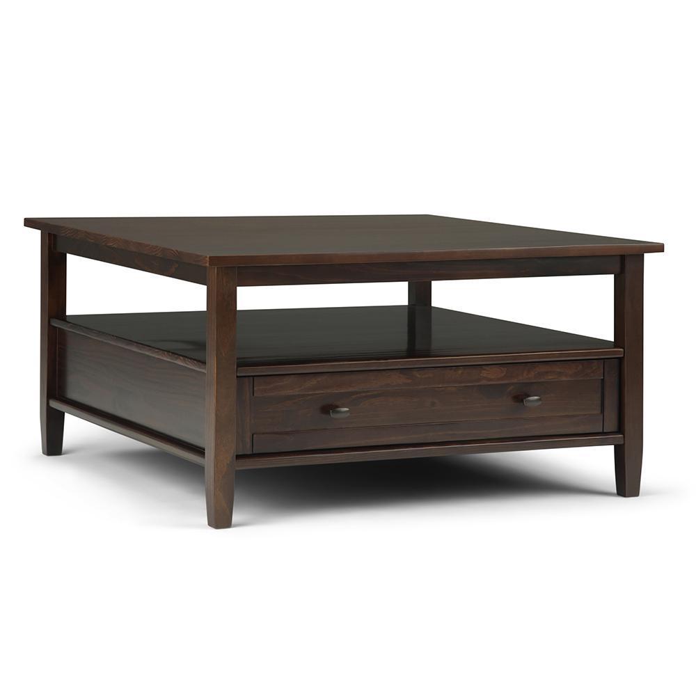 Tobacco Brown | Warm Shaker Square Coffee Table