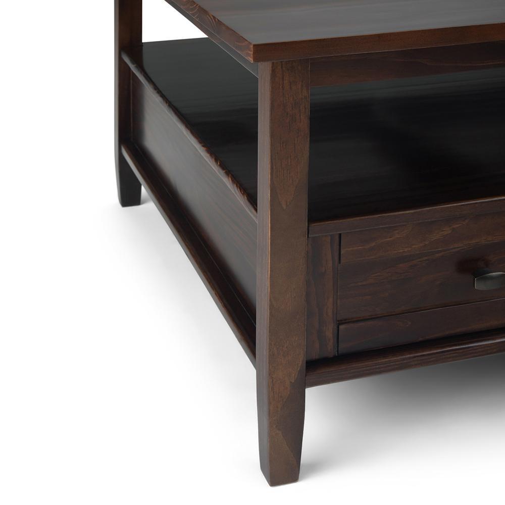 Tobacco Brown | Warm Shaker Square Coffee Table