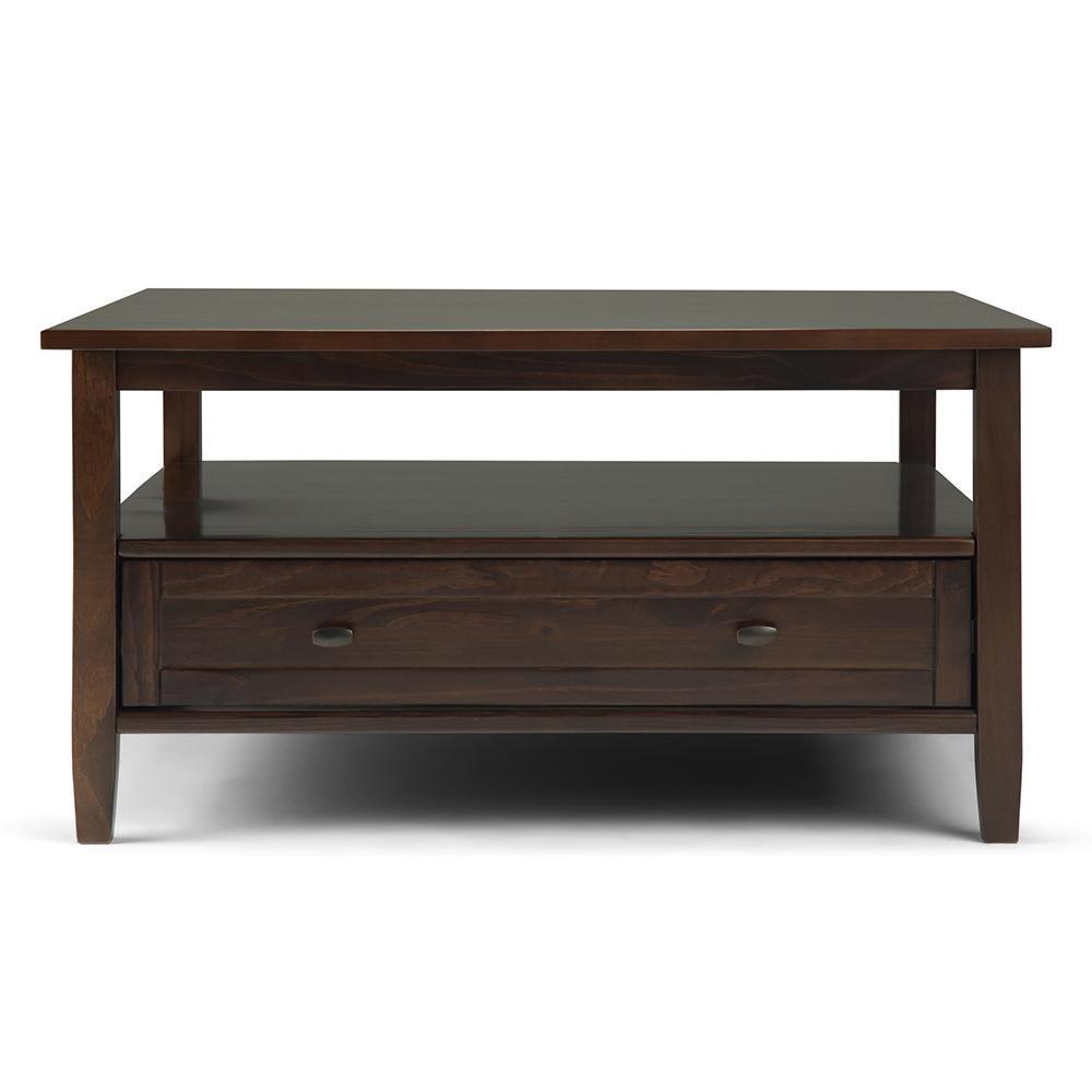 Tobacco Brown | Warm Shaker Square Coffee Table