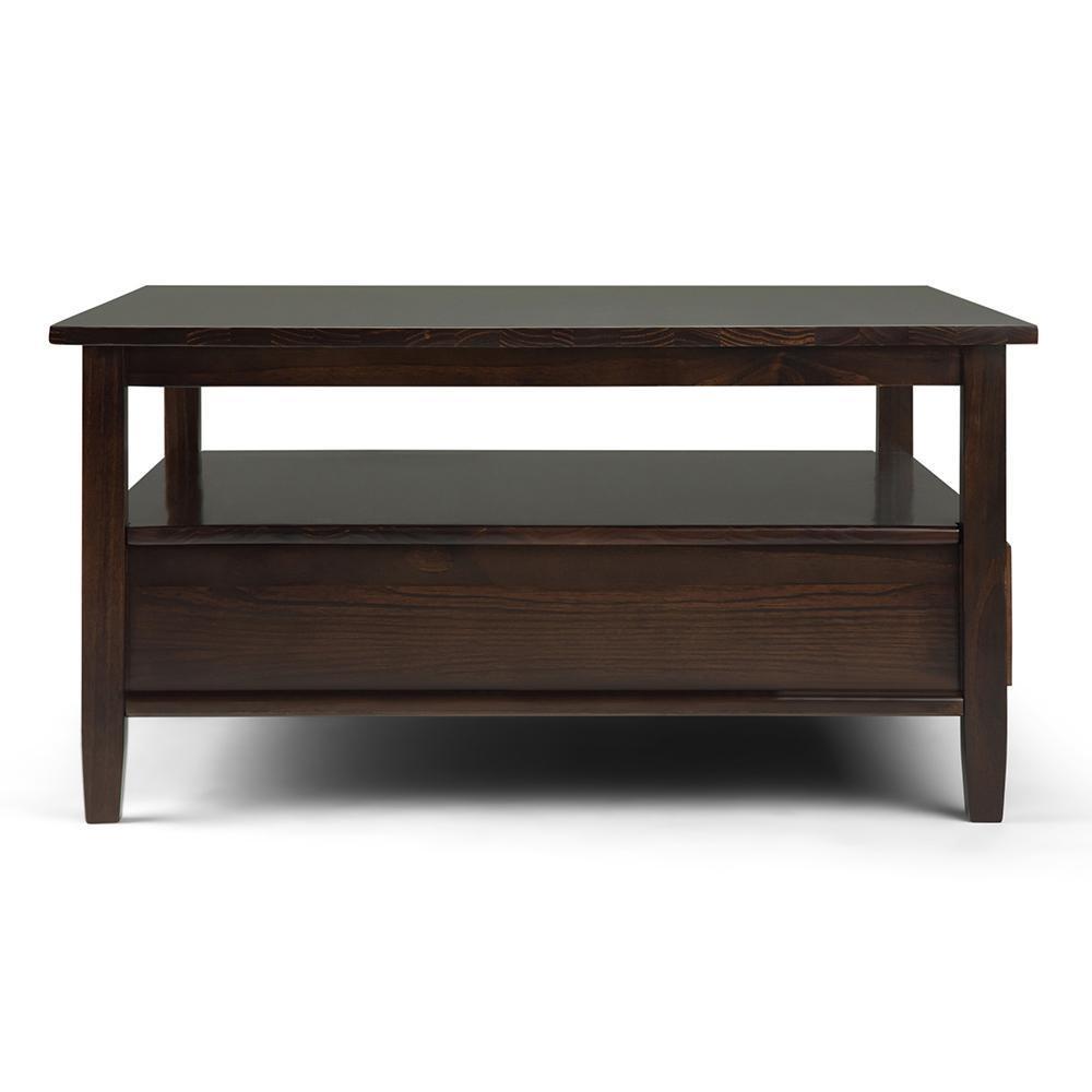 Tobacco Brown | Warm Shaker Square Coffee Table