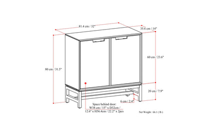 Banting 32W Storage Cabinet with Doors Set of 2