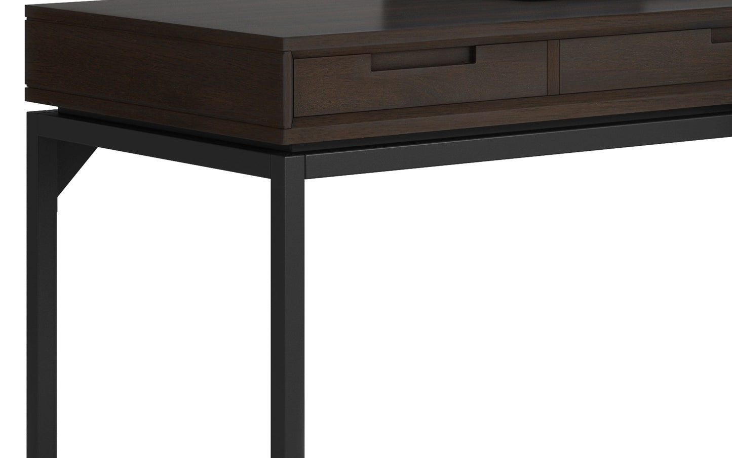 Hickory Brown Solid Wood - Rubberwood | Banting Mid Century Desk