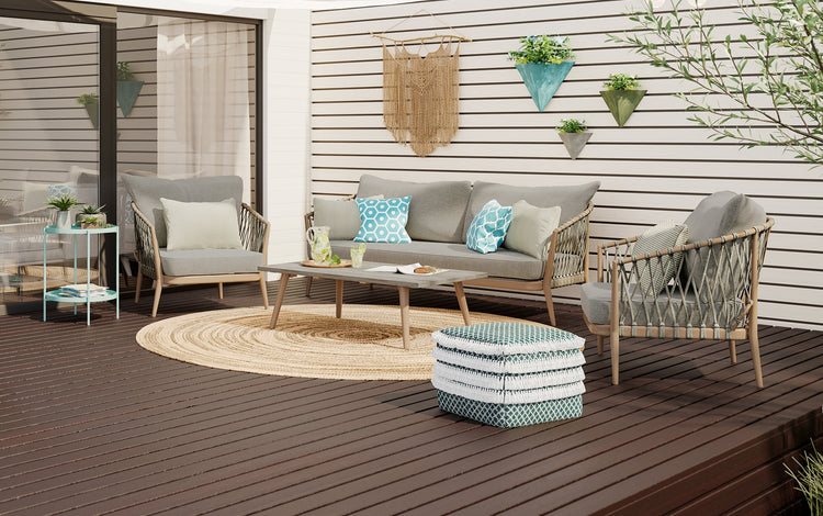 Belize 4 Piece Outdoor Conversation Set