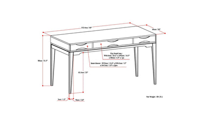 Black | Harper 60 inch Desk