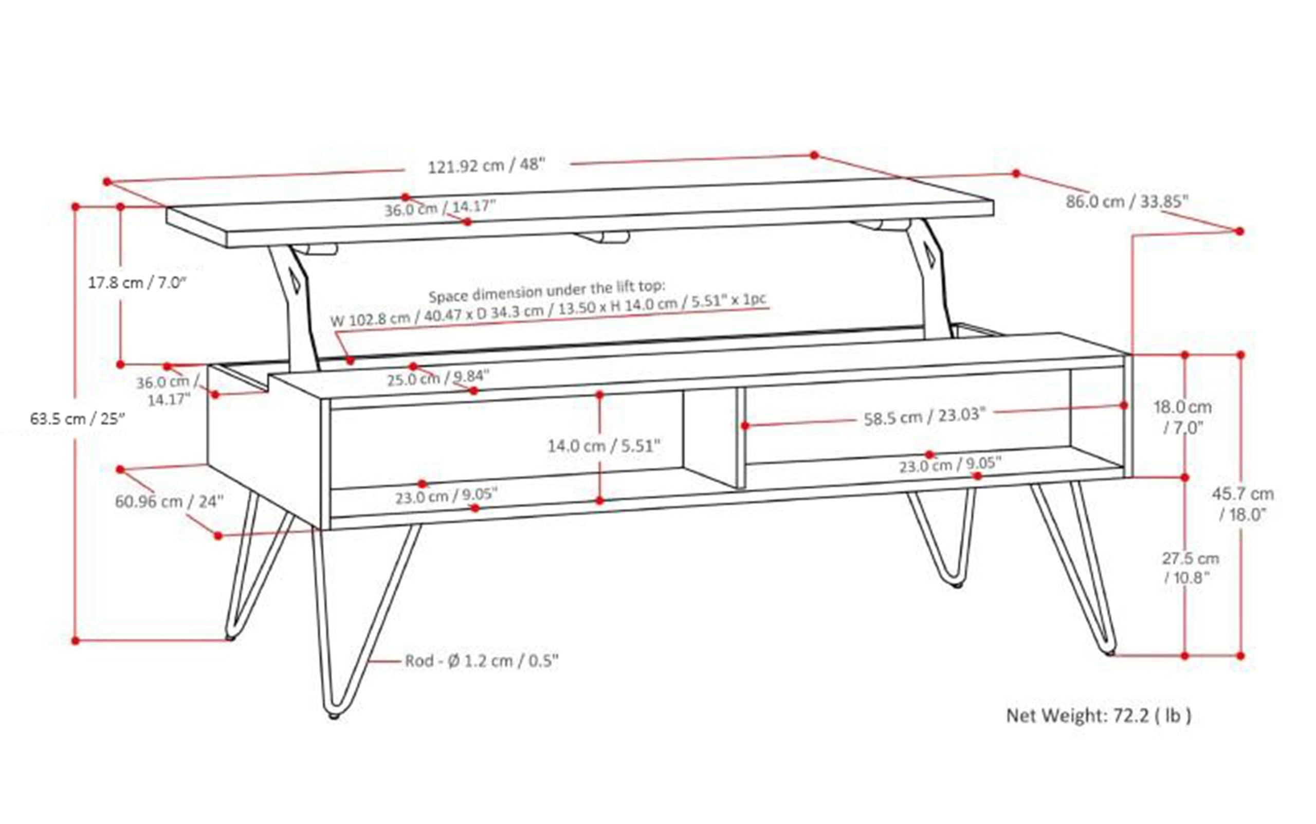 Grey Graphite Grey Mango | Hunter Coffee Table