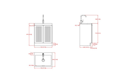 Murphy 28 inch Laundry Cabinet 