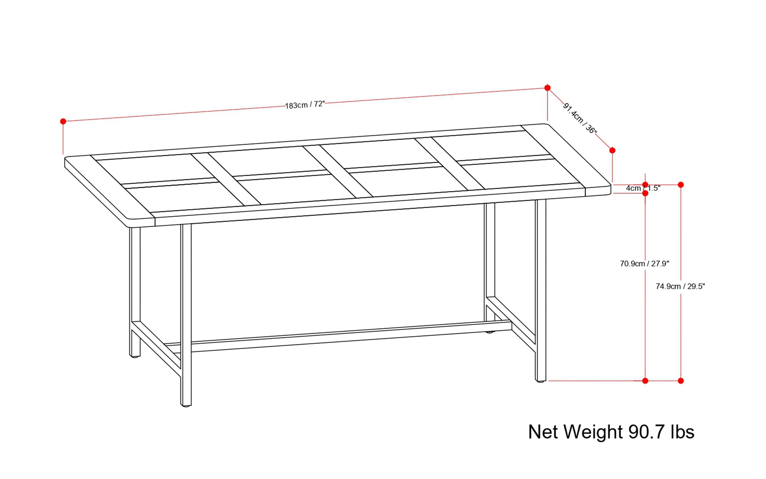 Burnt Wax | Campbell Dining Table