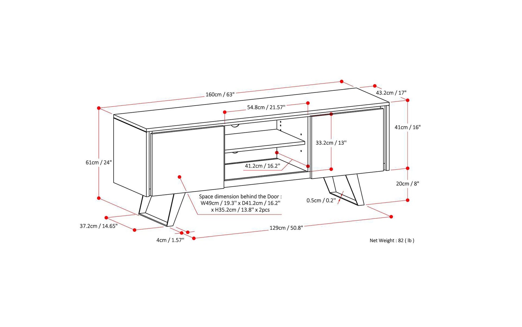 Distressed Golden Wheat Acacia | Lowry Solid Acacia Wood Wide TV Media Stand For TVs up to 70 Inches