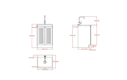 Murphy 24 inch Laundry Cabinet