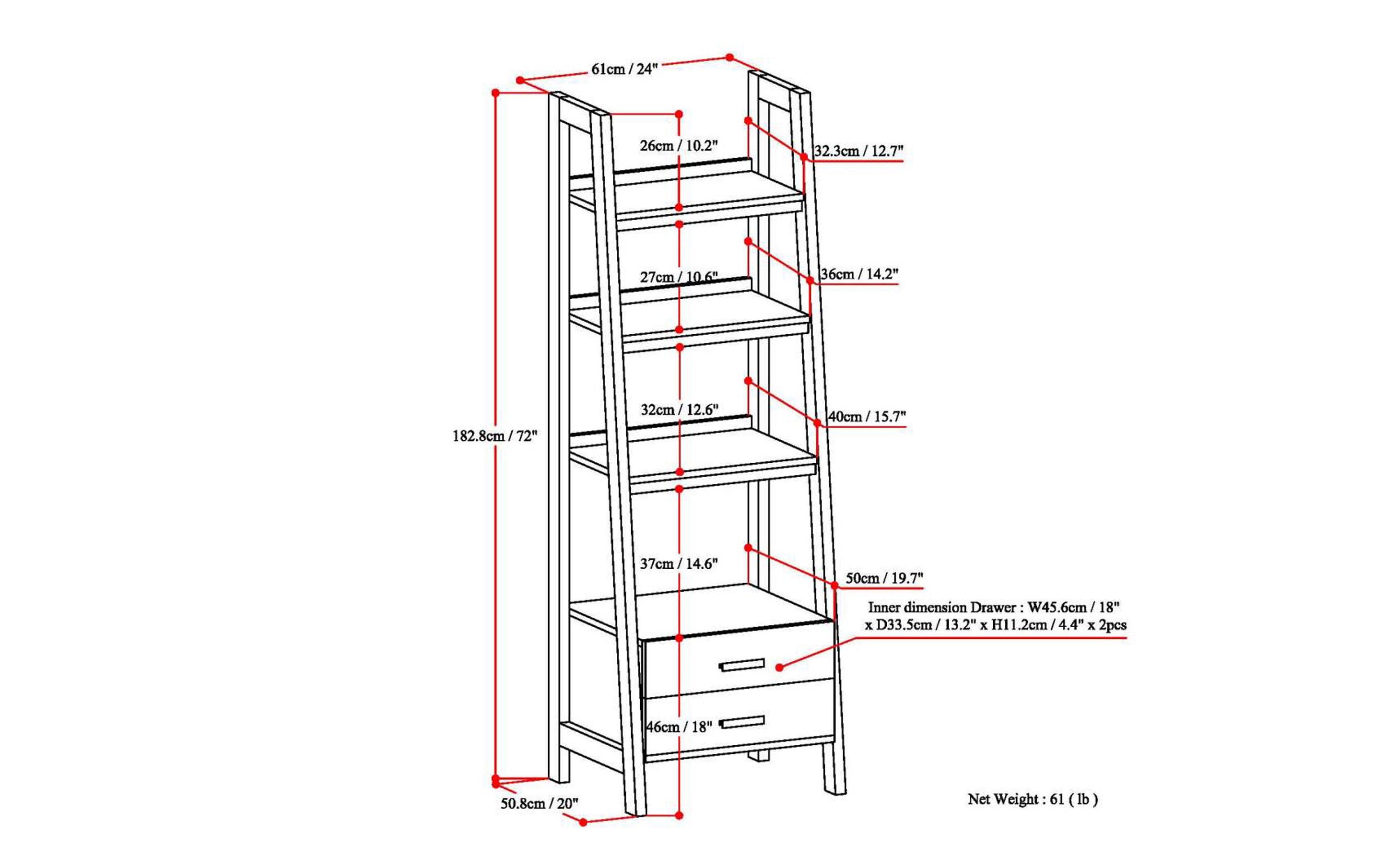 Sawhorse Storage Bookcase