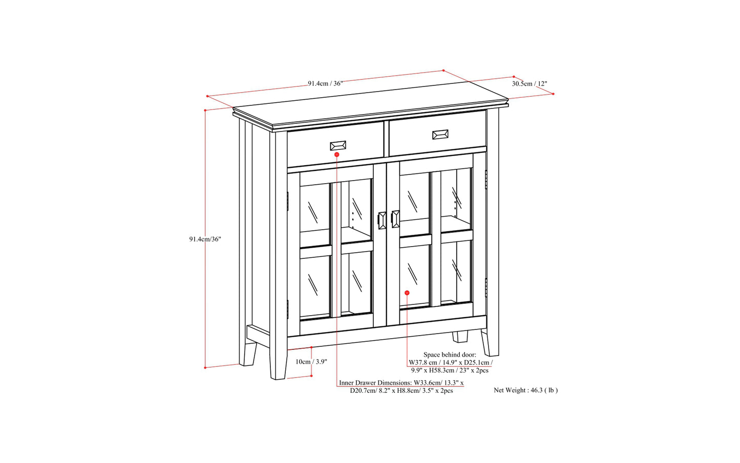 Artisan Entryway Storage Cabinet