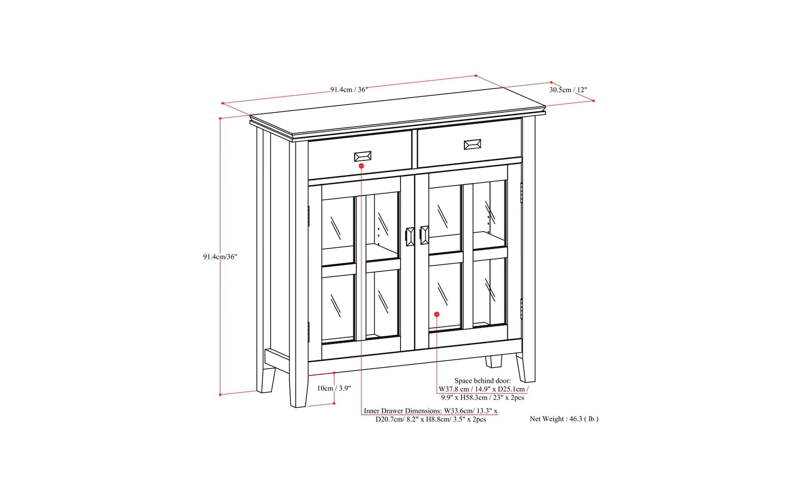 Artisan Entryway Storage Cabinet