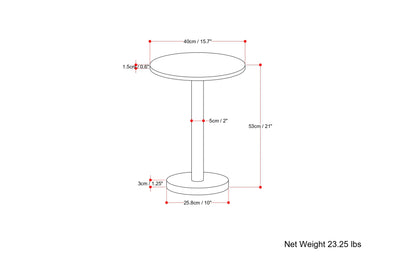 Evans  Marble Side Table