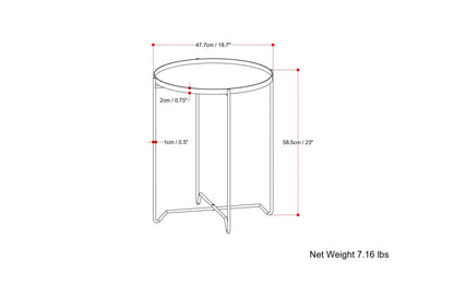 Layton Round Metal Side Table