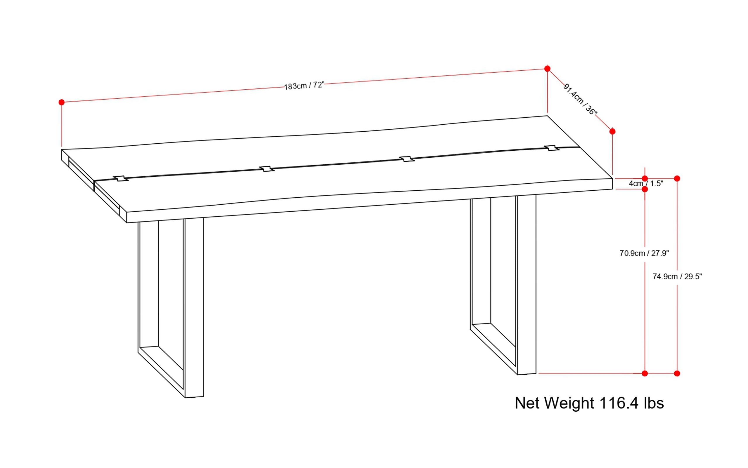 Natural | Fieldcrest Dining Table