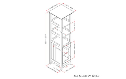 Pure White | Acadian Bath Storage Tower