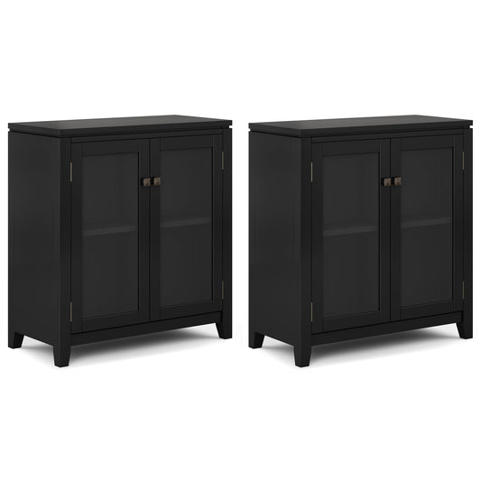 Cosmopolitan 30 inch Storage Cabinet (Set of 2)