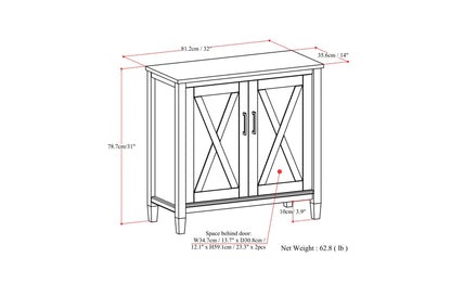 Ela 32W Storage Cabinet with Doors Set of 2