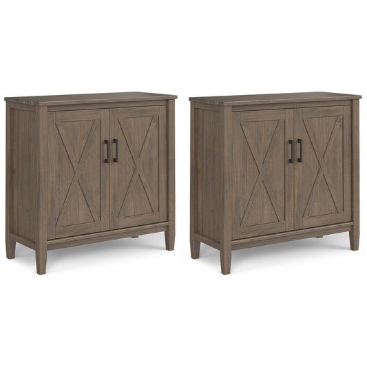 Ela 32W Storage Cabinet with Doors Set of 2