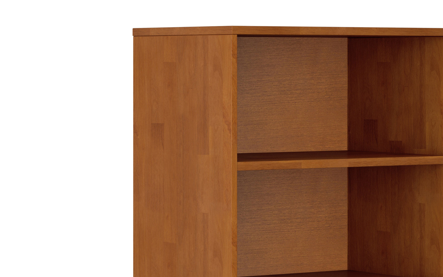 Teak Brown | Harper 24W 4 Shelf Bookcase with Drawer (Set of 2)