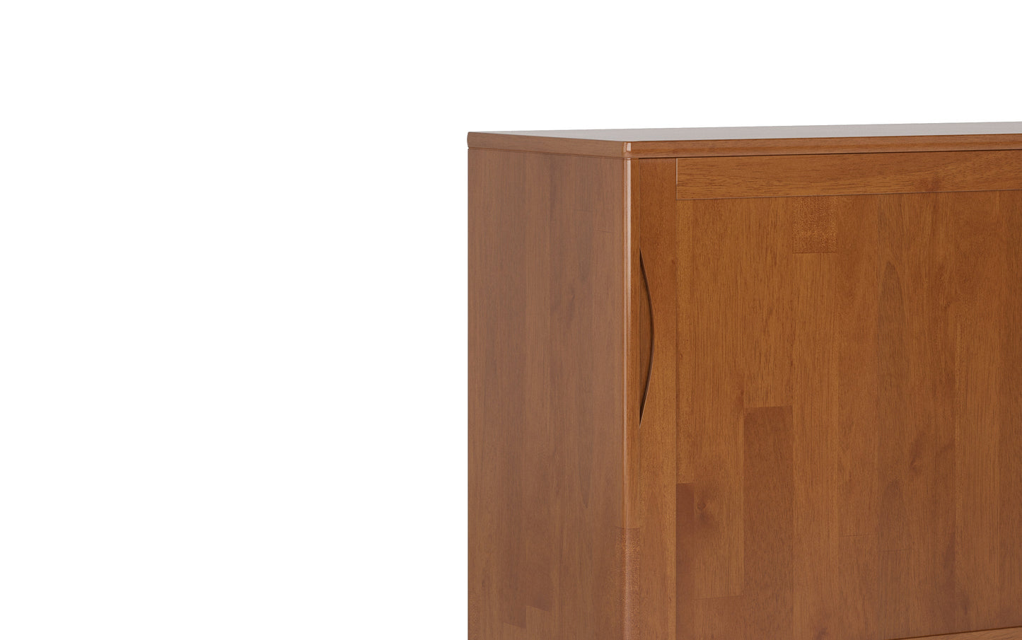 Teak Brown | Harper 48W Tall Storage Cabinet with Doors and 3 Drawers Set of 2