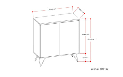 Hunter 39 inch Storage Cabinet (Set of 2)