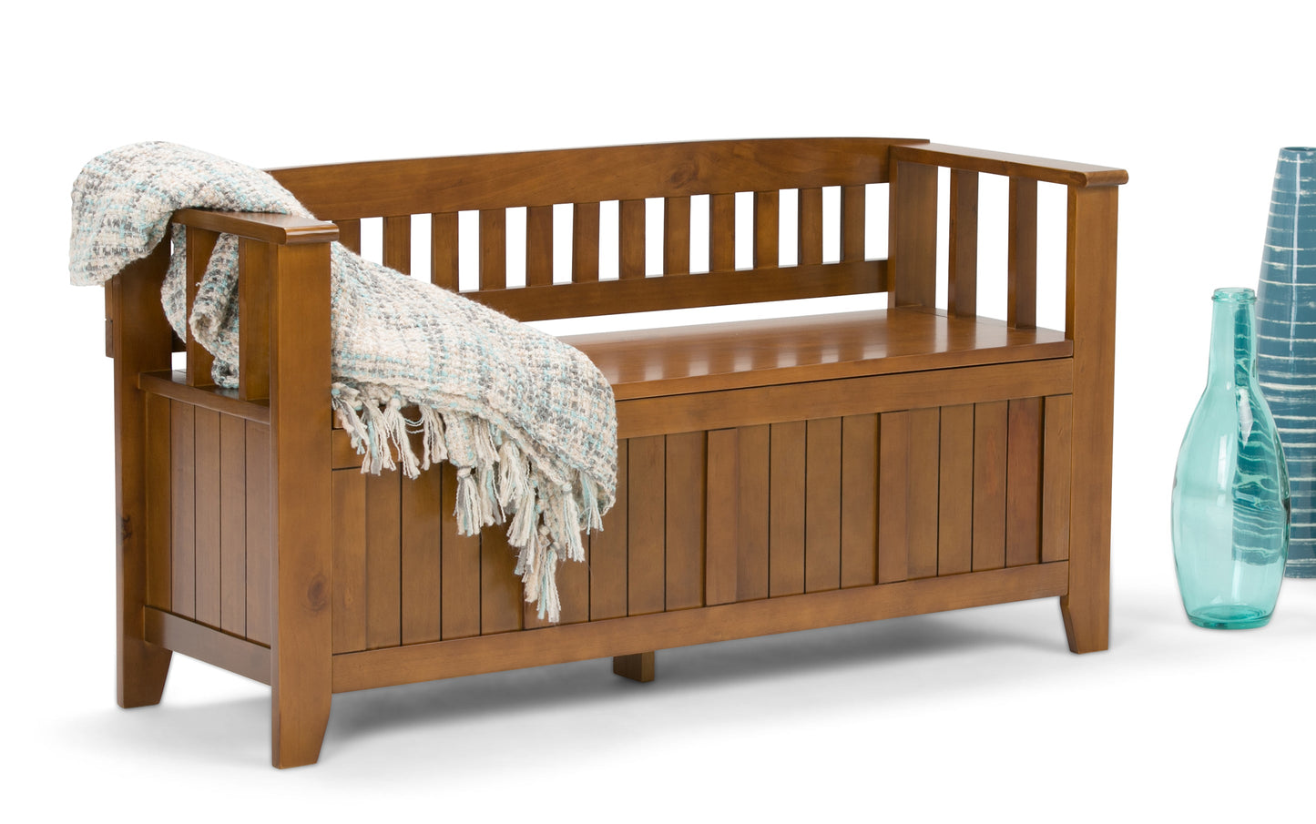 Light Avalon Brown | Acadian Entryway Bench