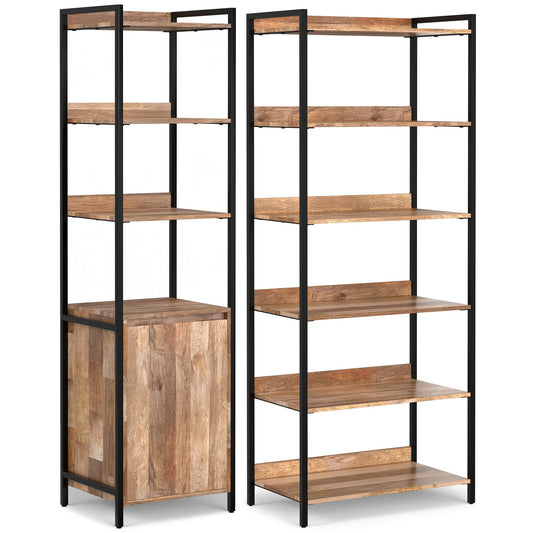 Kelsey 50W Bookcase Unit with Open and Closed Storage