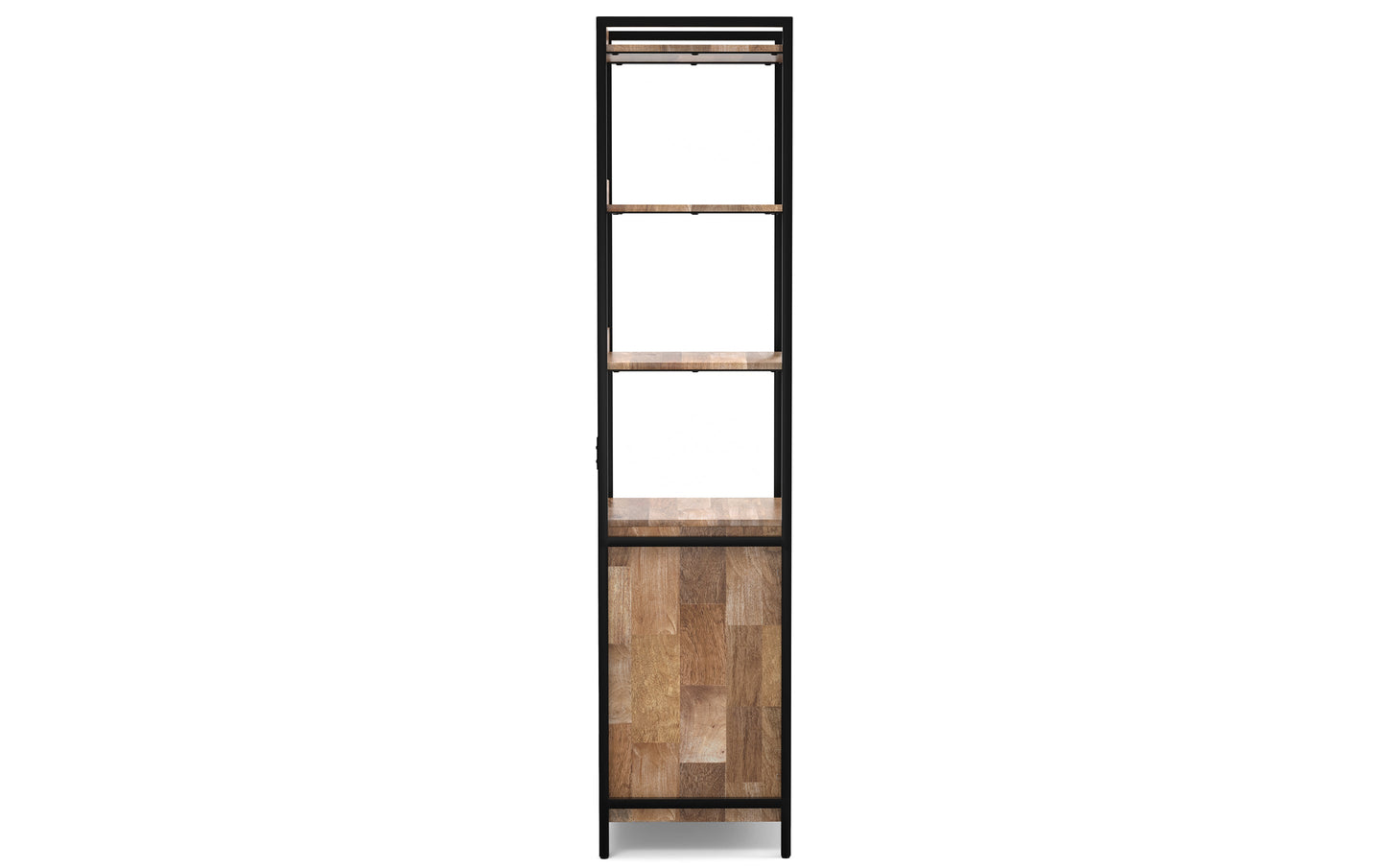 Kelsey 70W Bookcase Wall with Open and Closed Storage