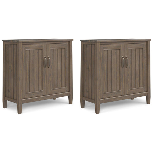 Lev 32W Storage Cabinet with Doors Set of 2