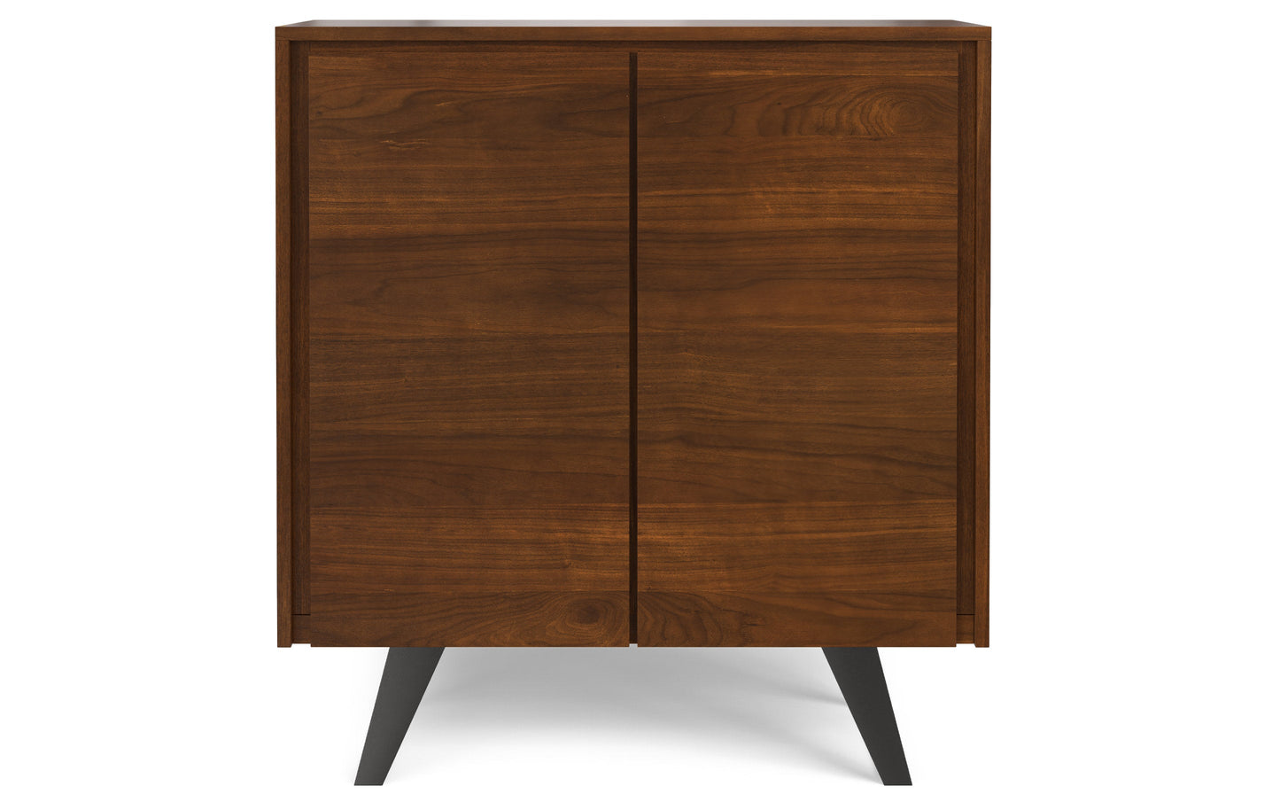 Walnut Walnut | Lowry 39W Tall Storage Cabinet with Doors Set of 2 in Walnut