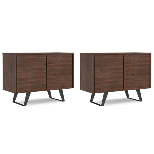 Lowry 40W Storage Cabinet with Doors Set of 2