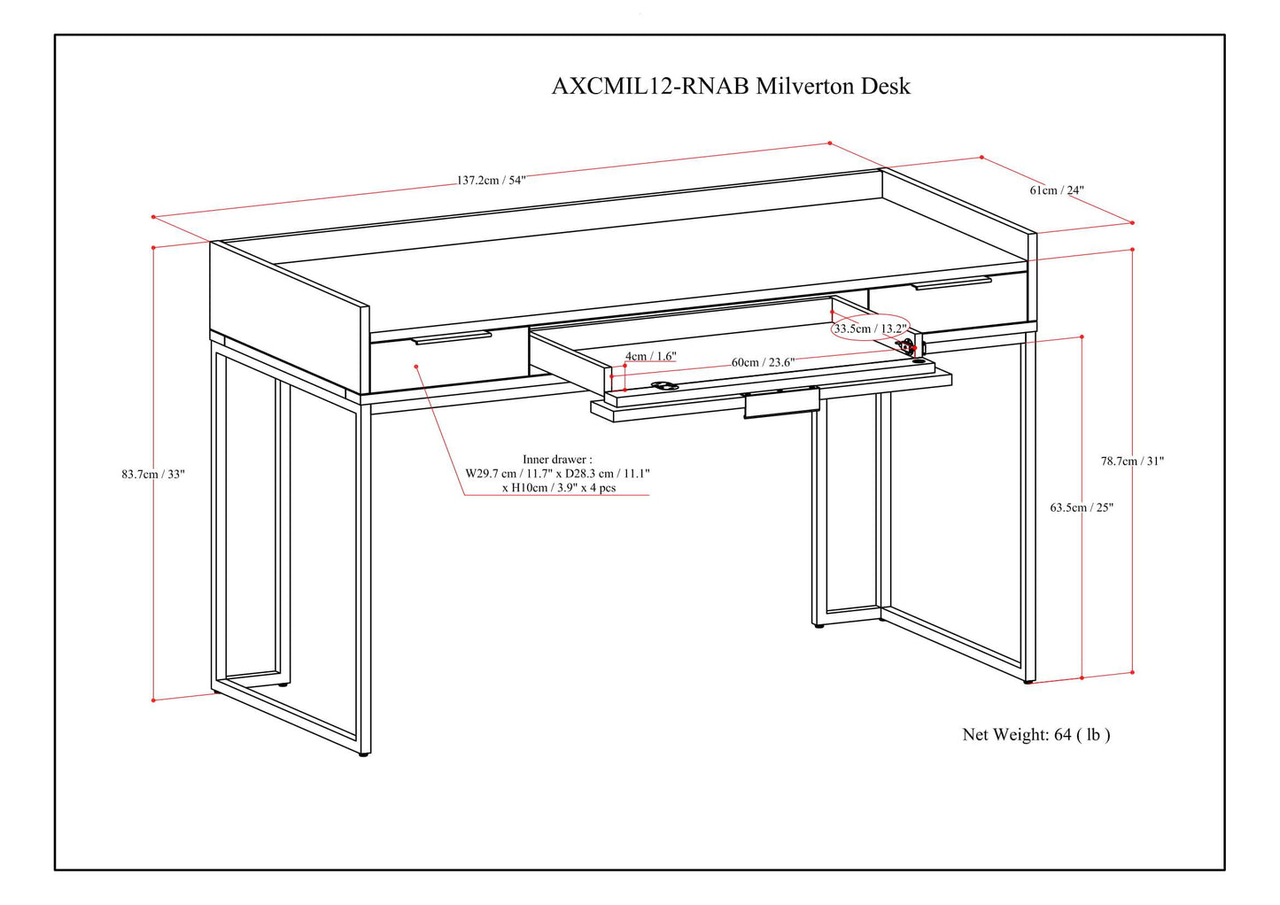 Milverton Desk