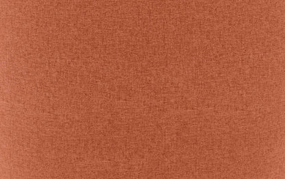 Dusty Orange Linen Style Fabric | Moore Small Ottoman in Linen