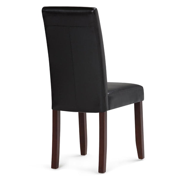 Acadian Faux Leather Parson Dining Chair in Tanners Brown (Set of 2 ...